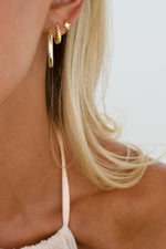 Load image into Gallery viewer, Twisted Hoop Gold Earrings
