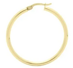 Load image into Gallery viewer, 9ct Gold Hoop Earrings - 30mm
